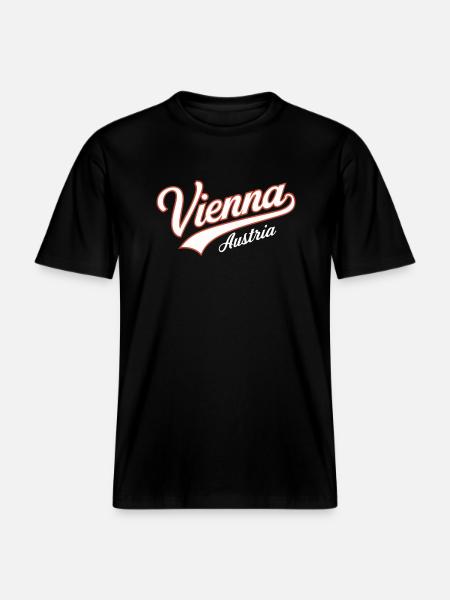 Vienna Austria Souvenir -  RELAXED FIT Unisex Organic T-Shirt - black