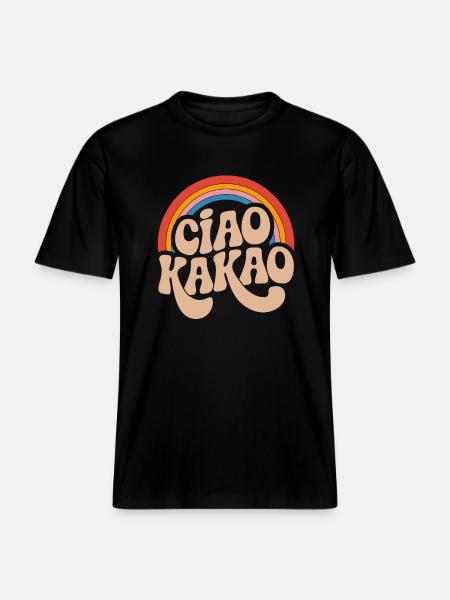 Ciao Cocoa -  RELAXED FIT Unisex Organic T-Shirt - black