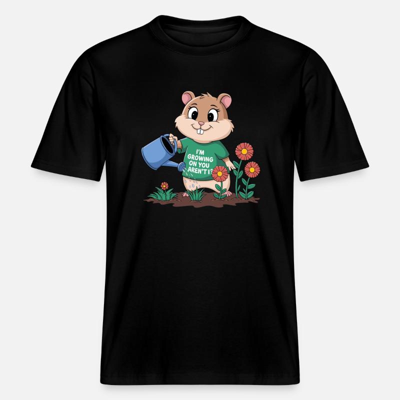 Ich Wachse Auf Dir, Oder? -  RELAXED FIT Unisex Organic T-Shirt - Schwarz