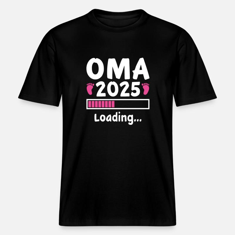 oma 2025 Loading -  RELAXED FIT Unisex Organic T-Shirt - Schwarz
