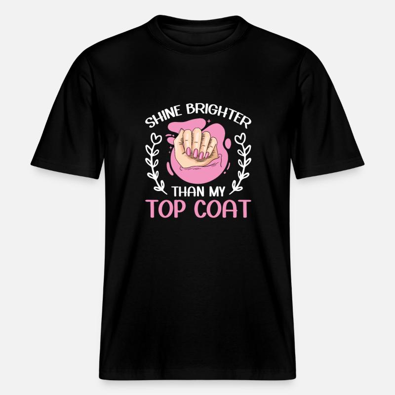 Nail Tech Manicure Nail Technician -  RELAXED FIT Unisex Organic T-Shirt - black