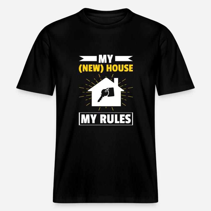 Neuer Hauseigentümer Hauseigentümer -  RELAXED FIT Unisex Organic T-Shirt - Schwarz