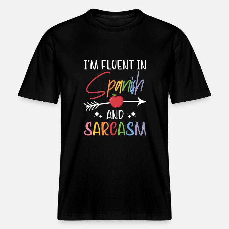 Spanischlehrerin Maestra Bilinguale Lehrerin - RELAXED FIT Unisex Organic T-Shirt - Schwarz