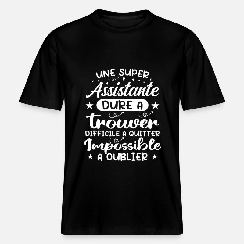 Ein Super Assistant - Assistent Geschenk - RELAXED FIT Unisex Organic T-Shirt - Schwarz