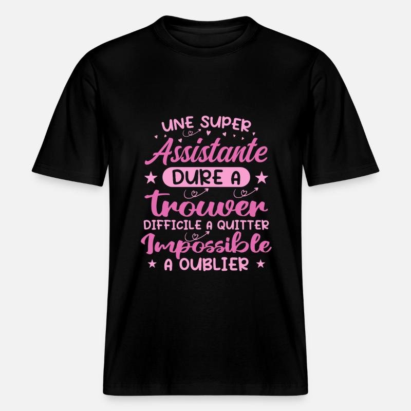 Ein Super Assistant - Assistent Geschenk - RELAXED FIT Unisex Organic T-Shirt - Schwarz