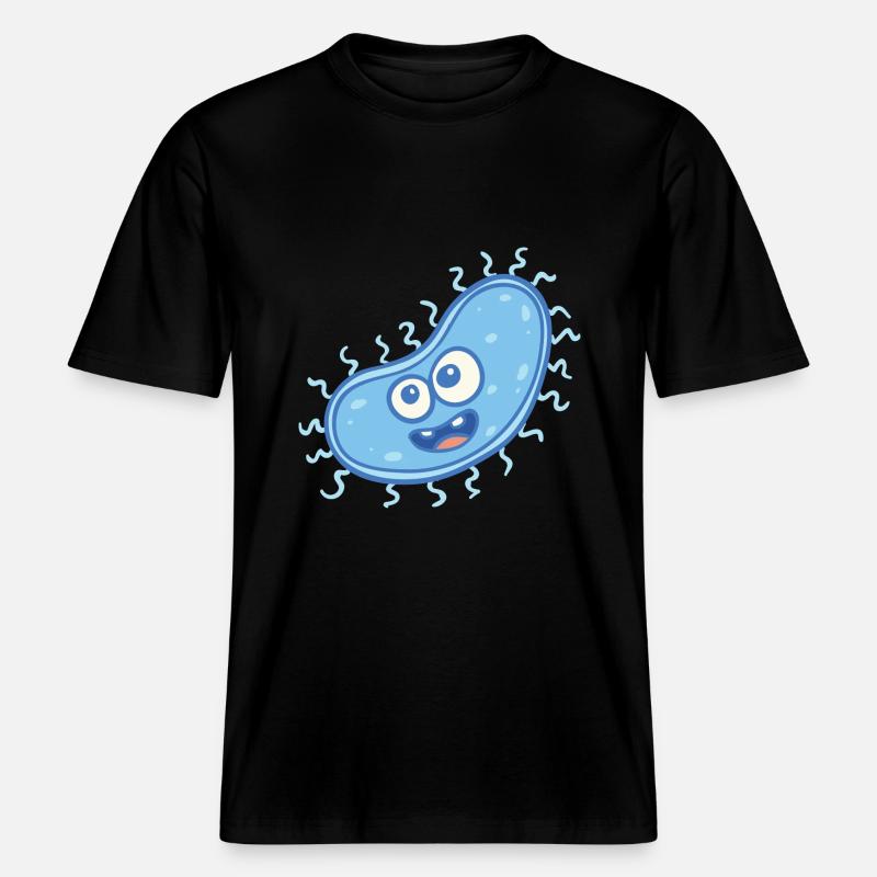 MICROBIOLOGISTE: Bactérie douce -  T-shirt unisexe RELAXED FIT en coton bio - noir