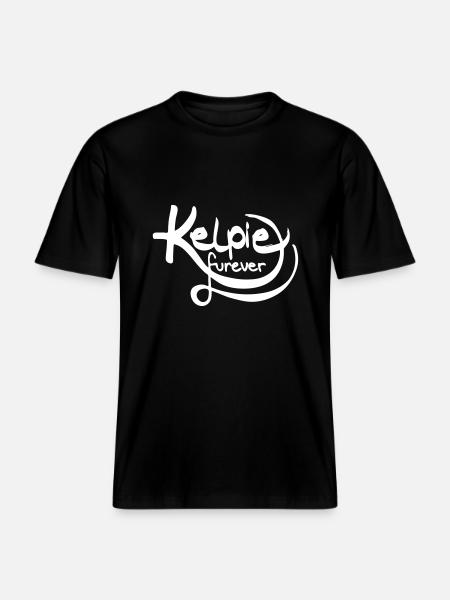 Kelpie furever -  RELAXED FIT Unisex Organic T-Shirt - Schwarz