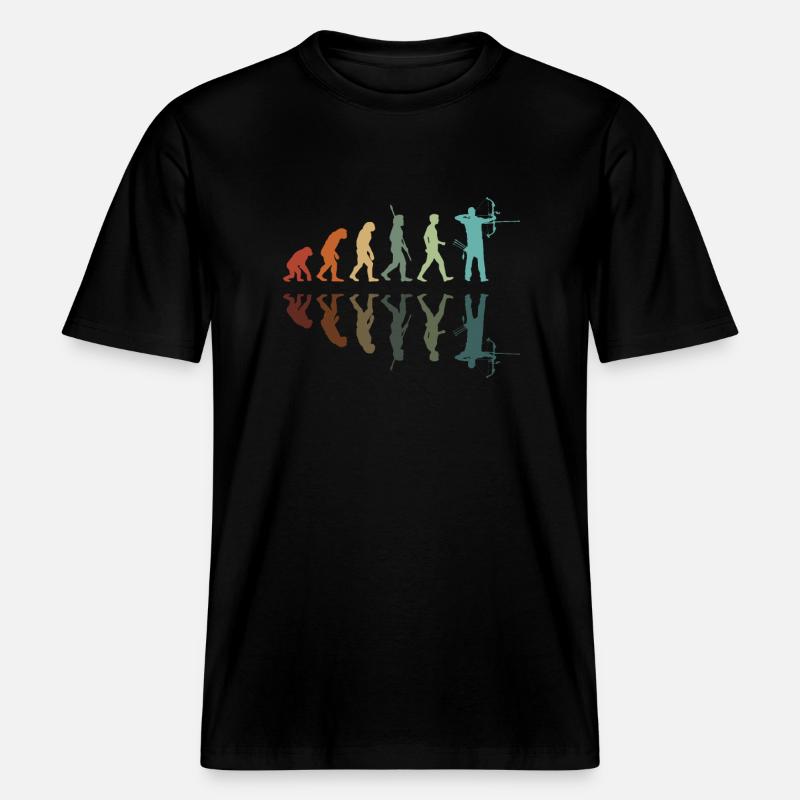 Tir À L Arc Évolution -  T-shirt unisexe RELAXED FIT en coton bio - noir