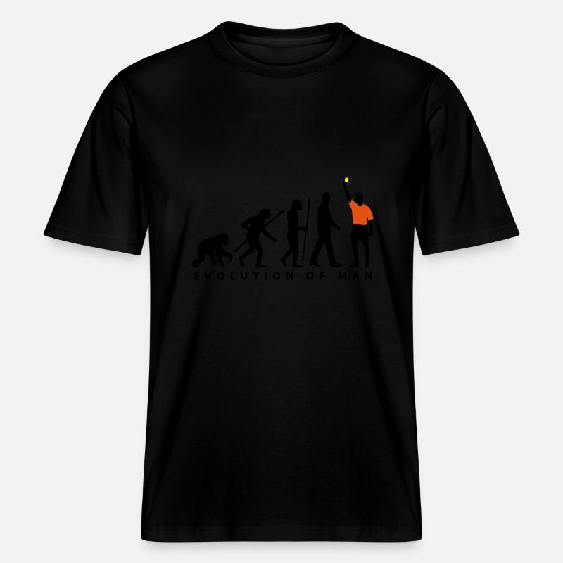 Evolution Schiedsrichter 12_2017-02.eps -  RELAXED FIT Unisex Organic T-Shirt - Schwarz