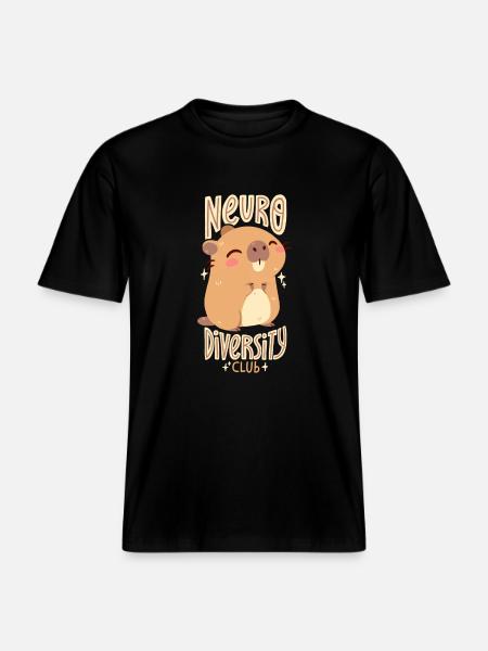 Neurodiversity Club - RELAXED FIT Unisex Organic T-Shirt - black