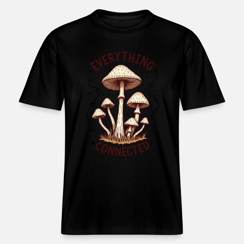Everything Connected -  RELAXED FIT Unisex Organic T-Shirt - Schwarz
