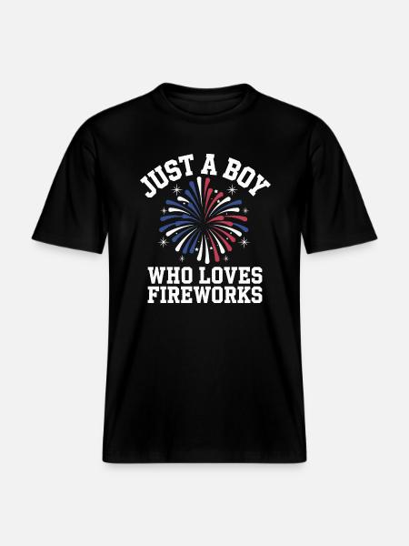 Pyrotechnics Fireworks Pyrotechnics - RELAXED FIT Unisex Organic T-Shirt - black