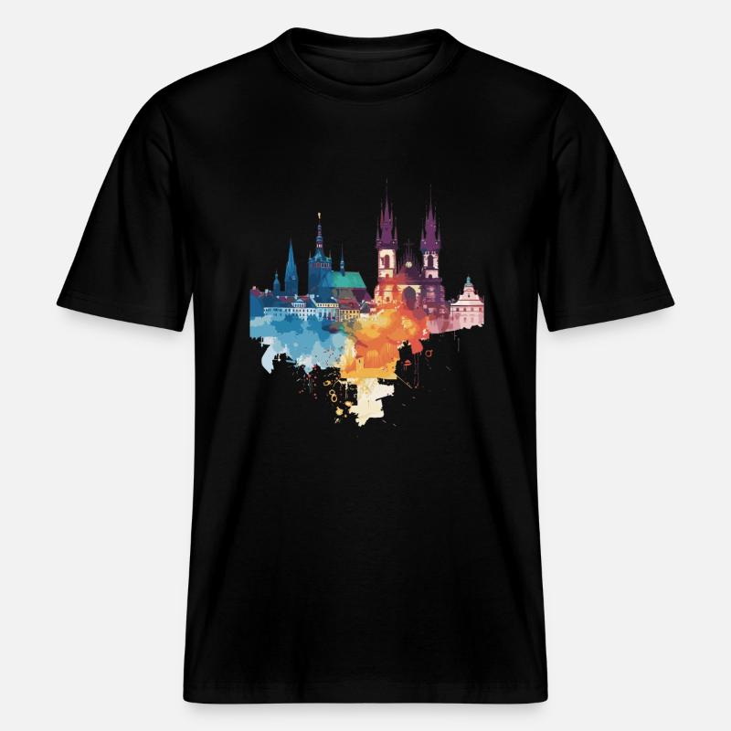 Élan -  T-shirt unisexe RELAXED FIT en coton bio - noir