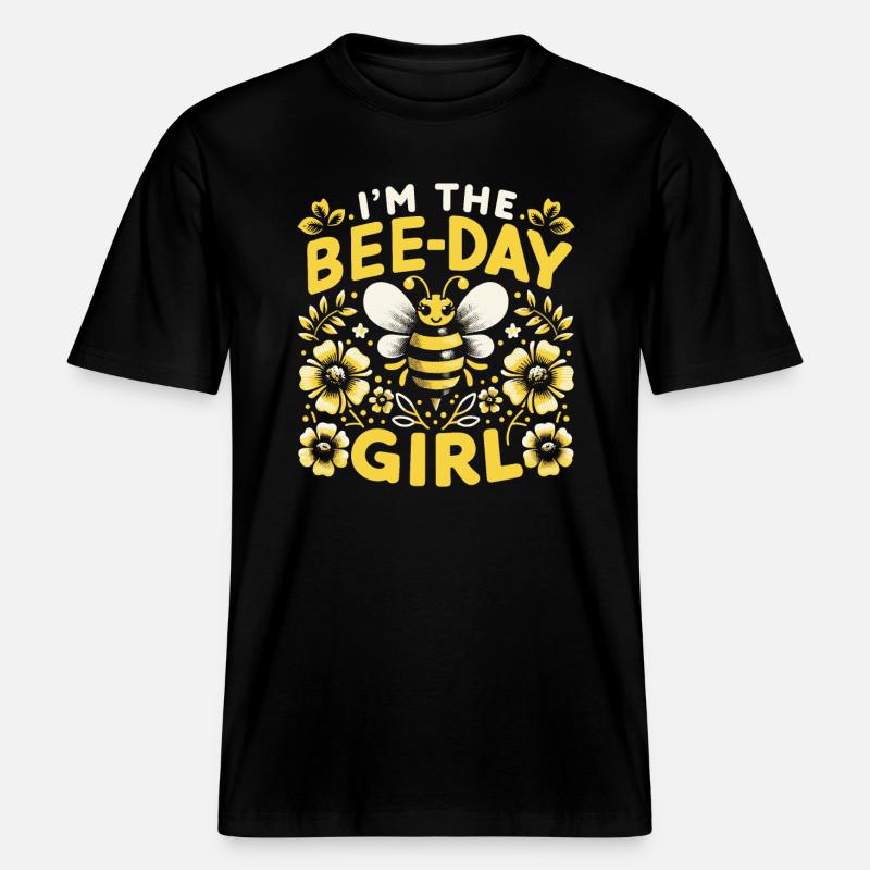 honey bee, beekeeper, bee, bee -  RELAXED FIT Unisex Organic T-Shirt - black