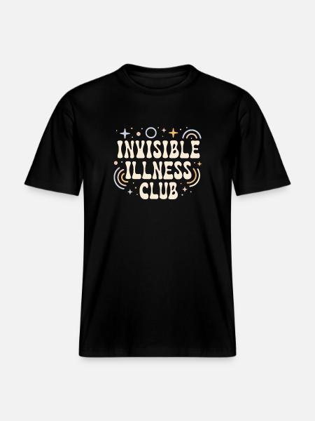 Invisible illness club -  RELAXED FIT Unisex Organic T-Shirt - black