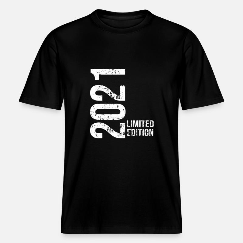 Edition Limitée De 2021 -  T-shirt unisexe RELAXED FIT en coton bio - noir
