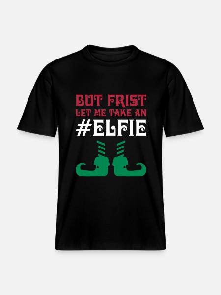 Elf elfie -  RELAXED FIT Unisex Organic T-Shirt - Schwarz