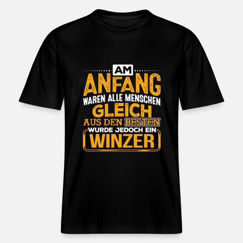 WINZER - Der Beste -  RELAXED FIT Unisex Organic T-Shirt - Schwarz