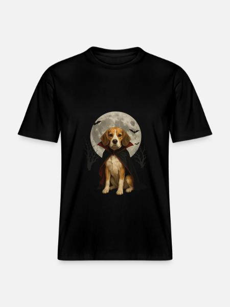 Beagle -  RELAXED FIT Unisex Organic T-Shirt - Schwarz