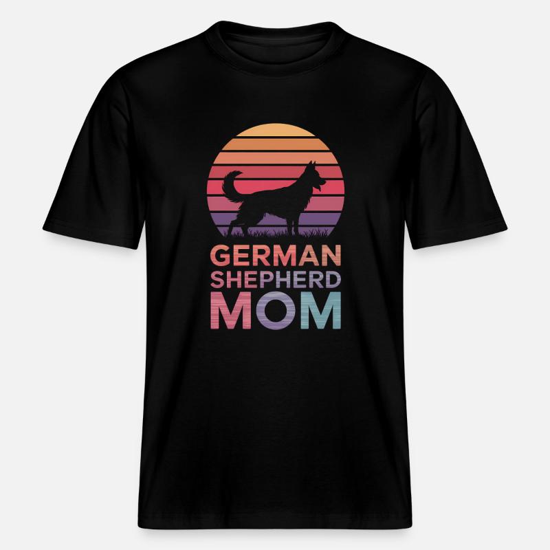 Deutscher Schäferhund Spruch Schäferhund Geschenk -  RELAXED FIT Unisex Organic T-Shirt - Schwarz