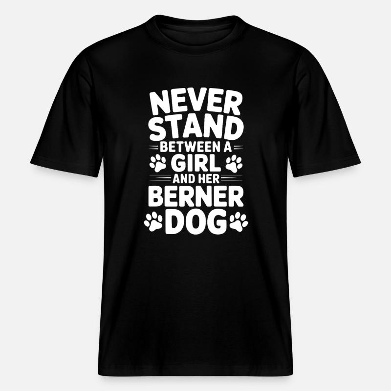 Bouvier bernois Dicton bouvier bernois - T-shirt unisexe RELAXED FIT en coton bio - noir