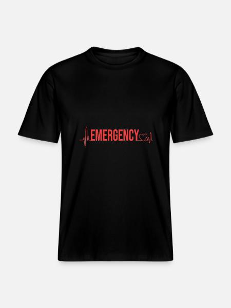 Emergency Nurse - RELAXED FIT Unisex Organic T-Shirt - black