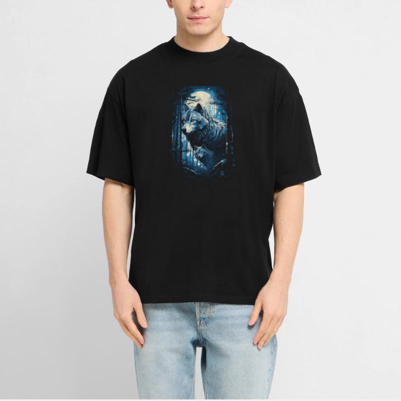 Fantasy Wolf Magic Pack Mysterious  RELAXED FIT Unisex Organic T-Shirt