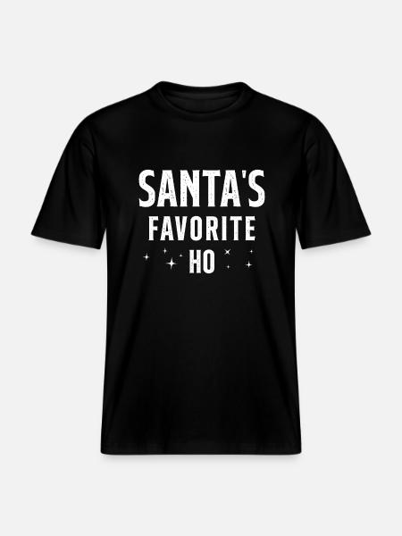 Santa's favorite ho - RELAXED FIT Unisex Organic T-Shirt - black