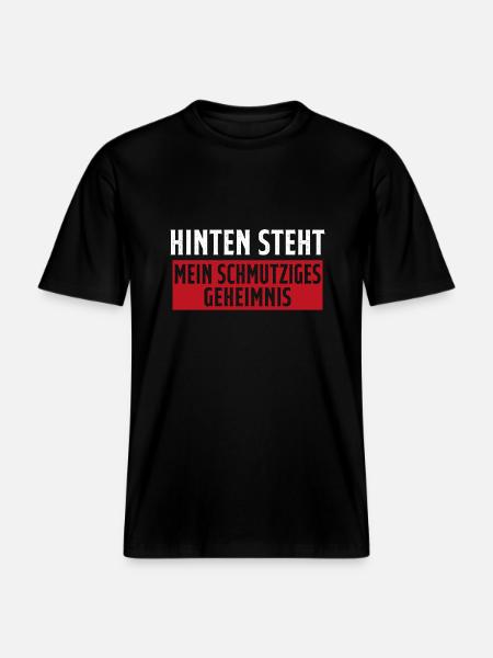 In the back is my dirty secret -  RELAXED FIT Unisex Organic T-Shirt - black