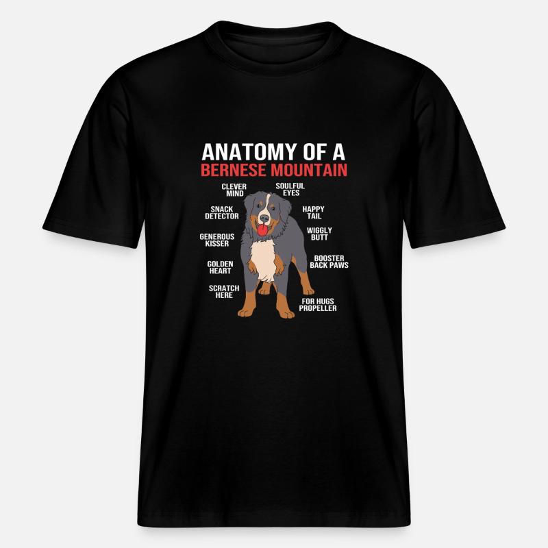 Berner Sennenhund -  RELAXED FIT Unisex Organic T-Shirt - Schwarz