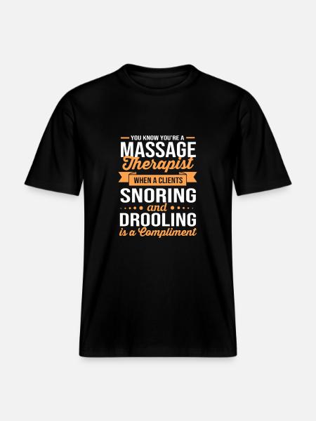 Massage masseur, masseuse, naturopath - RELAXED FIT Unisex Organic T-Shirt - black