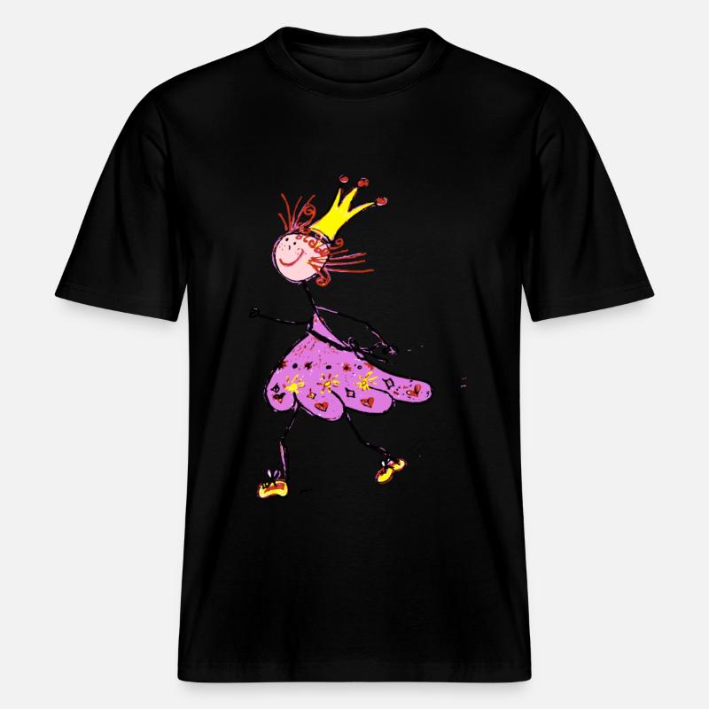 Exécution de la Princesse -  T-shirt unisexe RELAXED FIT en coton bio - noir