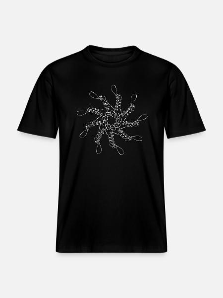 Hannah Name Name Mandala - RELAXED FIT Unisex Organic T-Shirt - black