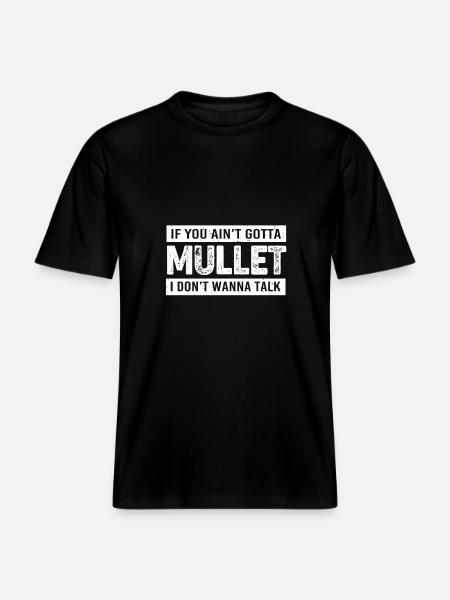 coupe de cheveux mulet - T-shirt unisexe RELAXED FIT en coton bio - noir