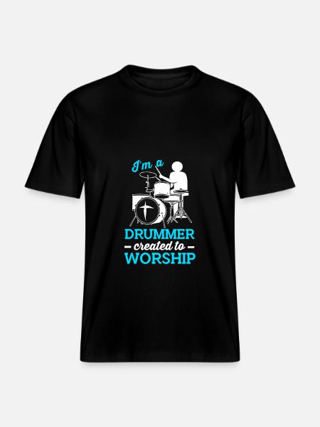 Drumsticks Drums Drummers - RELAXED FIT Unisex Organic T-Shirt - black