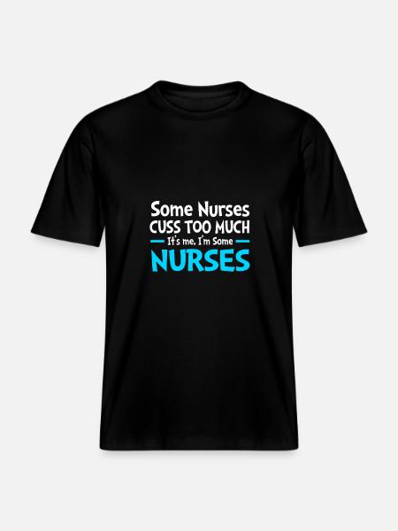 Nurse Hospital Nursing Gift - RELAXED FIT Unisex Organic T-Shirt - black