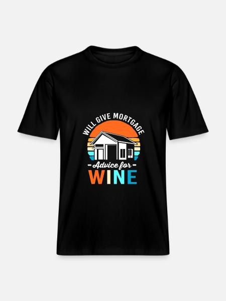 Debt Condominium Mortgage -  RELAXED FIT Unisex Organic T-Shirt - black