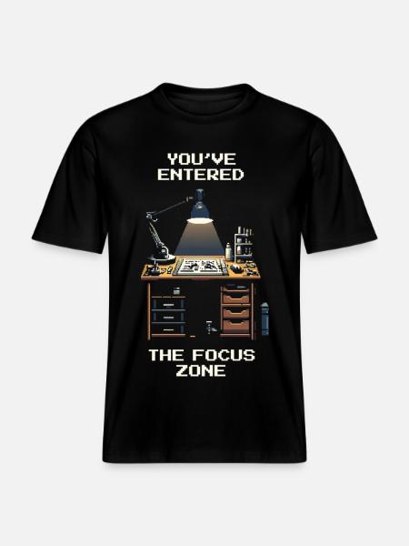 In der Fokuszone | Modellbau & Miniaturen -  RELAXED FIT Unisex Organic T-Shirt - Schwarz