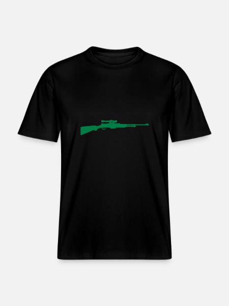 Gewehr - RELAXED FIT Unisex Organic T-Shirt - Schwarz
