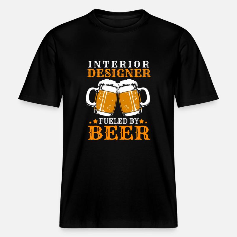 Architecte Architecte d’intérieur Architecture -  T-shirt unisexe RELAXED FIT en coton bio - noir