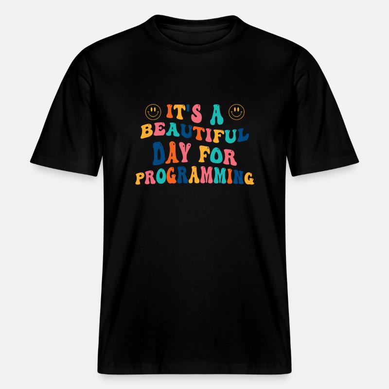 Programmer Gift -  RELAXED FIT Unisex Organic T-Shirt - black