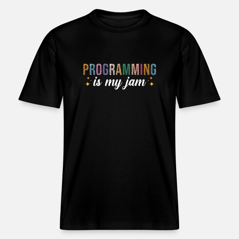 La programmation est ma passion -  T-shirt unisexe RELAXED FIT en coton bio - noir