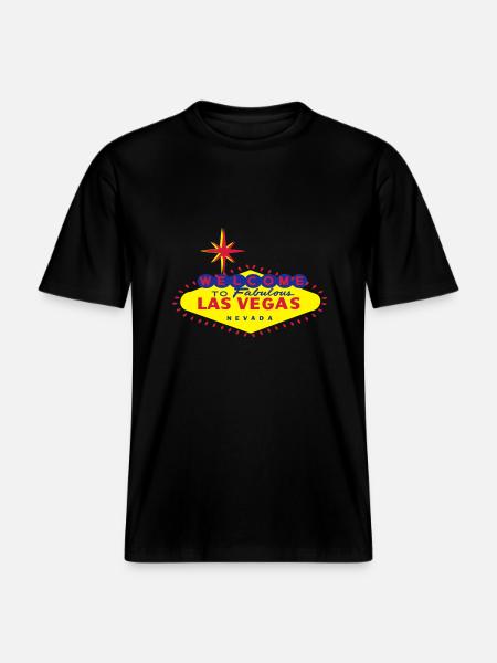 LAS VEGAS - RELAXED FIT Unisex Organic T-Shirt - black