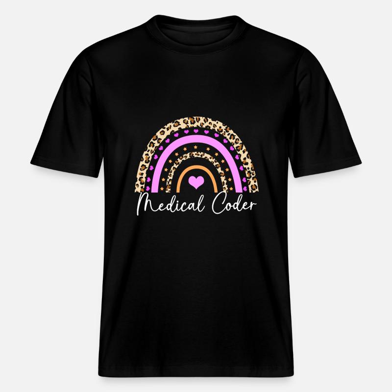 Medical Coder -  RELAXED FIT Unisex Organic T-Shirt - black