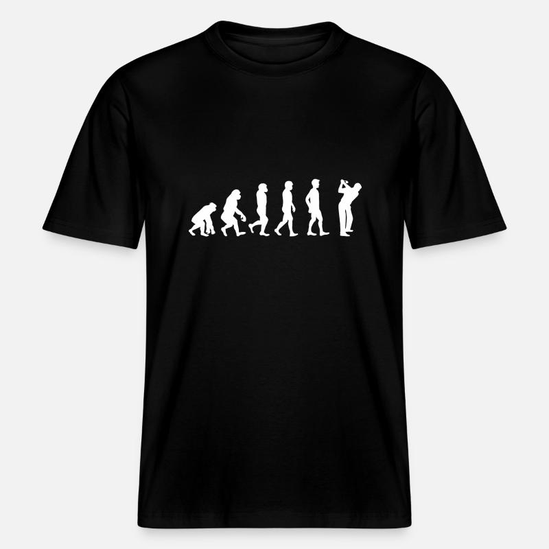 Evolution Golf -  RELAXED FIT Unisex Organic T-Shirt - black