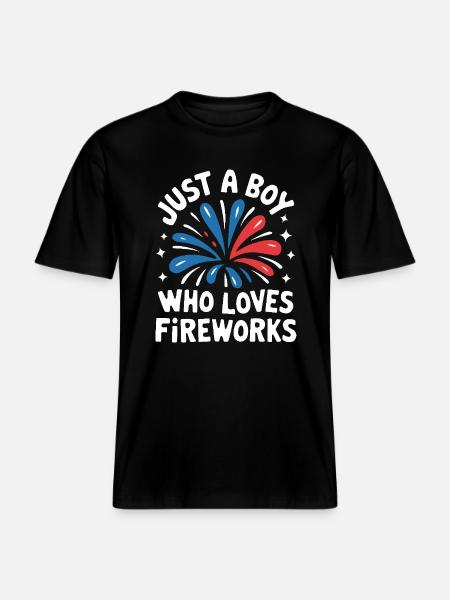 Pyrotechnics Fireworks Pyrotechnics - RELAXED FIT Unisex Organic T-Shirt - black