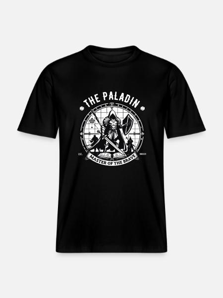 Rollespil Paladin-design til rollespilleren -  Økologisk unisex T-shirt RELAXED FIT - sort