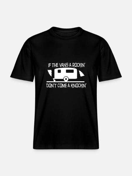 Caravan rockin - RELAXED FIT Unisex Organic T-Shirt - black