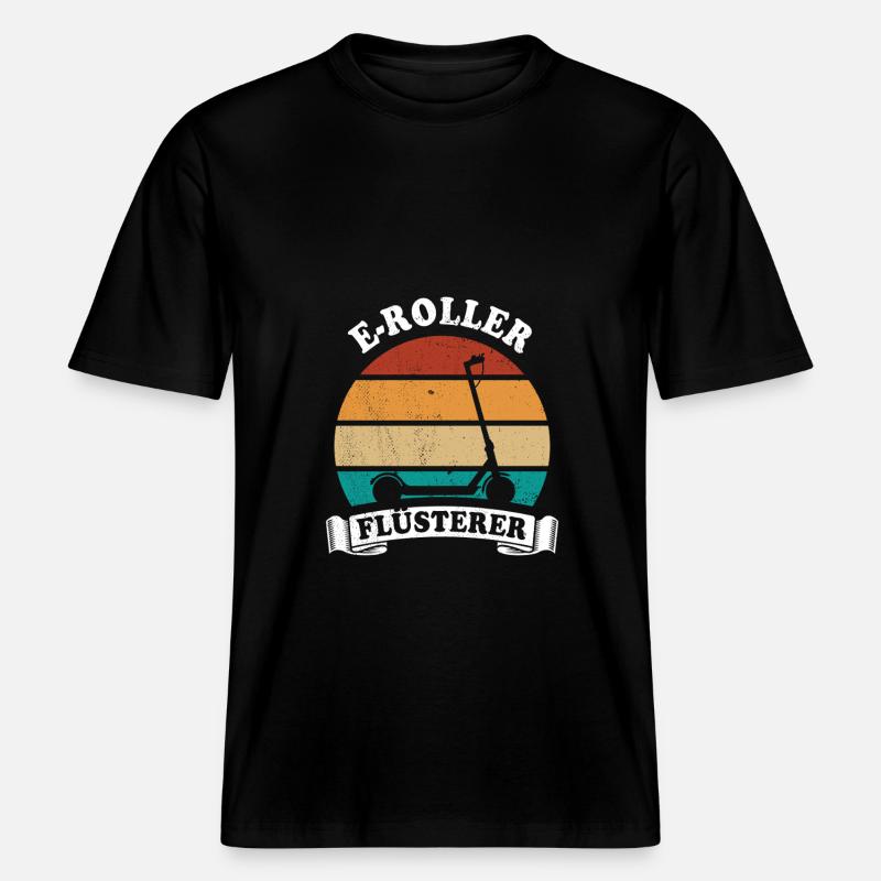 E-Roller Flüsterer E-Scooter, Elektro Roller -  RELAXED FIT Unisex Organic T-Shirt - Schwarz