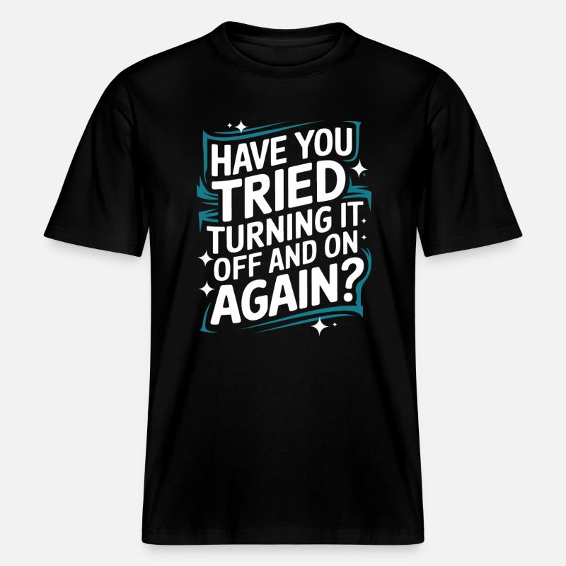 Technical Support Computer -  RELAXED FIT Unisex Organic T-Shirt - black